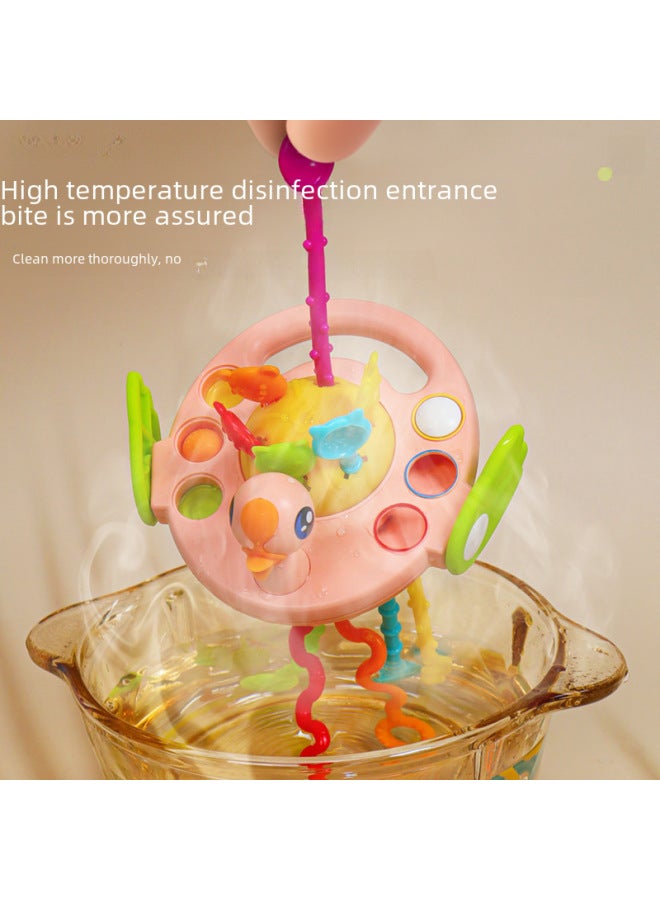 لعبة سحب أصابع الأطفال من Alien Ufo ألعاب الذكاء للتعليم المبكر للإمساك بعمر 0-1 سنة للأولاد والبنات 6 أشهر-اللون: رائد فضاء أبيض عاجي-المواصفات: محاصر - Image 4