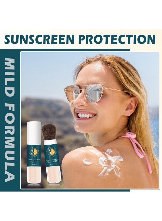 QIUFSSE Mineral Sunscreen Powder SPF Powder for Face Oil Control Long Lasting Sunscreen Powder for Face Natural Light Breathable Translucent Powder Setting Powder Makeup #01 Translucent - Image 5
