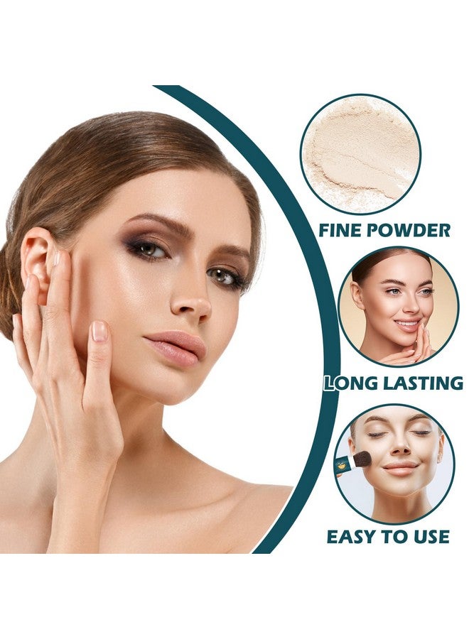 QIUFSSE Mineral Sunscreen Powder SPF Powder for Face Oil Control Long Lasting Sunscreen Powder for Face Natural Light Breathable Translucent Powder Setting Powder Makeup #01 Translucent - Image 4