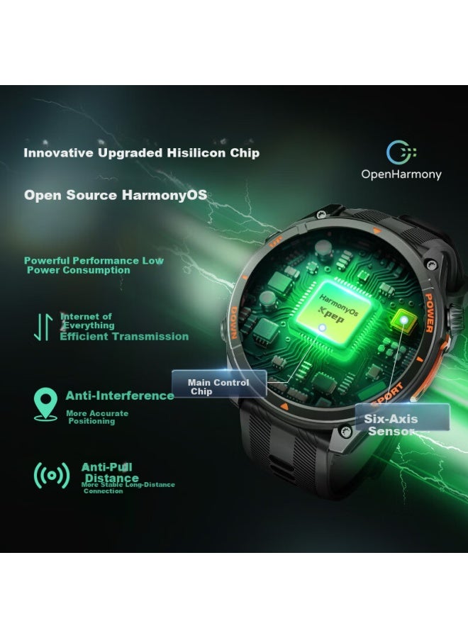 Kpep Professional Sports Watch With Offline Payment, Gps Six-star Dual-frequency, Sports Track, Waterproof, Heart Rate And Blood Oxygen Monitoring, Sleep Tracking, Bluetooth Calling Smarch - Image 1