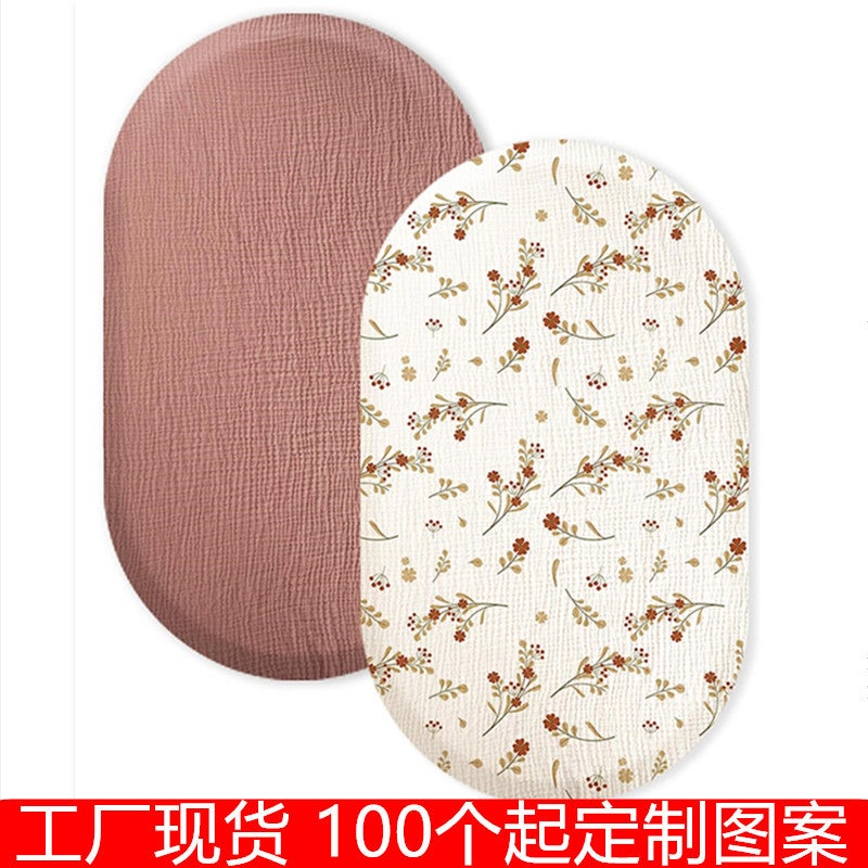 Factory Baby Cradle Cotton Gauze Bed Hat Newborn Bedspread Children Baby Kindergarten Bedding Sheets - Image 2