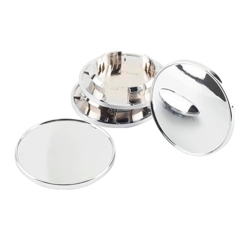 DewFlew 4Pcs Wheel Center Caps for 2000-2011Ford Focus Wheel Rim Outer 70mm(2.76in) Inner 50.5mm(1.99in) Chrome Hub Caps - Image 2