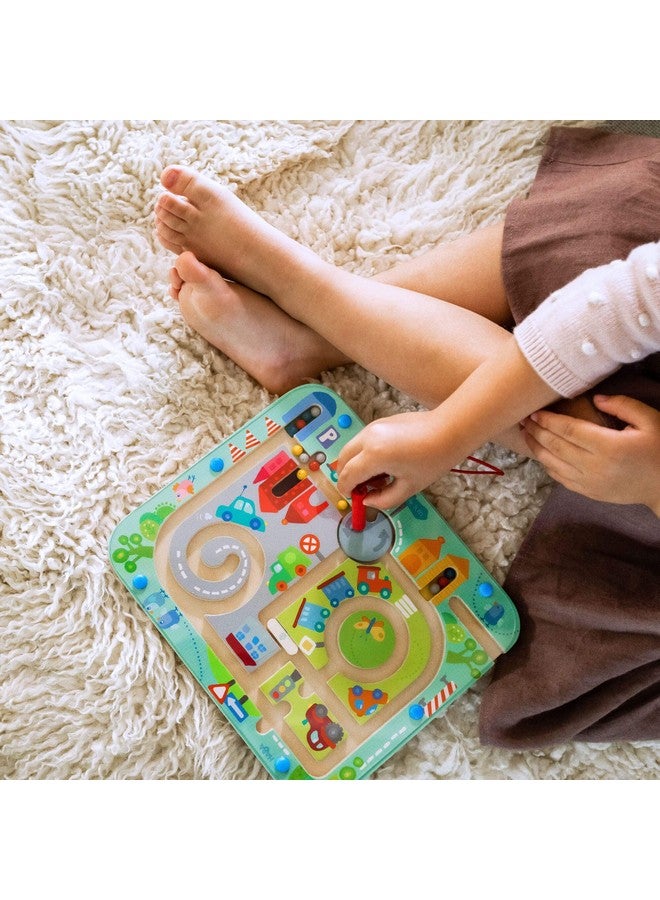 HABA Busy Board for Toddlers 2-4: Town Magnetic Maze Puzzle Game - Toddler Travel Toys for Preschoolers - Image 3