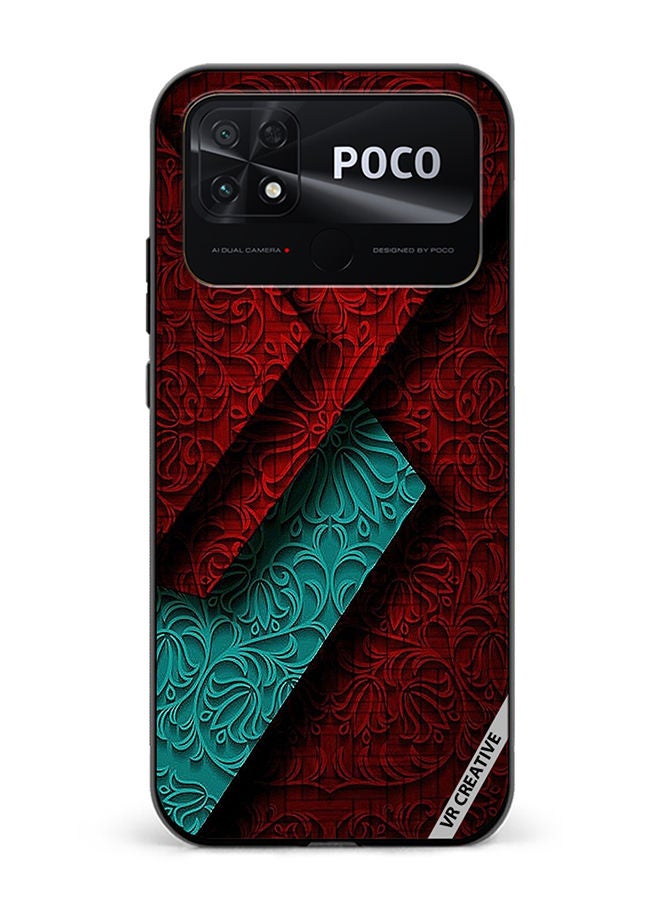 VR CREATIVE Protective Case Cover For Xiaomi Poco C40 Texture Design Multicolour - Image 1