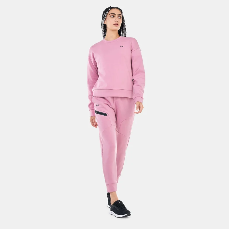 UNDER ARMOUR Women's Unstoppable Fleece Crew Sweatshirt