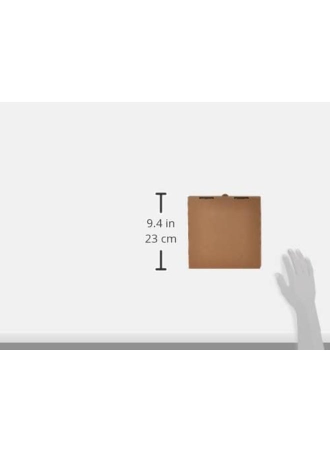 Hotpack Disposable Folding Cardboard Brown Pizza Box 22x22cm, 5 Pieces