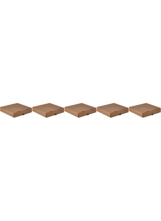 Hotpack Disposable Folding Cardboard Brown Pizza Box 22x22cm, 5 Pieces - pzsku/ZD4DDC1D03651D33AFBBFZ/45/1742931312/9b866d88-c83e-4c41-9493-774453366718