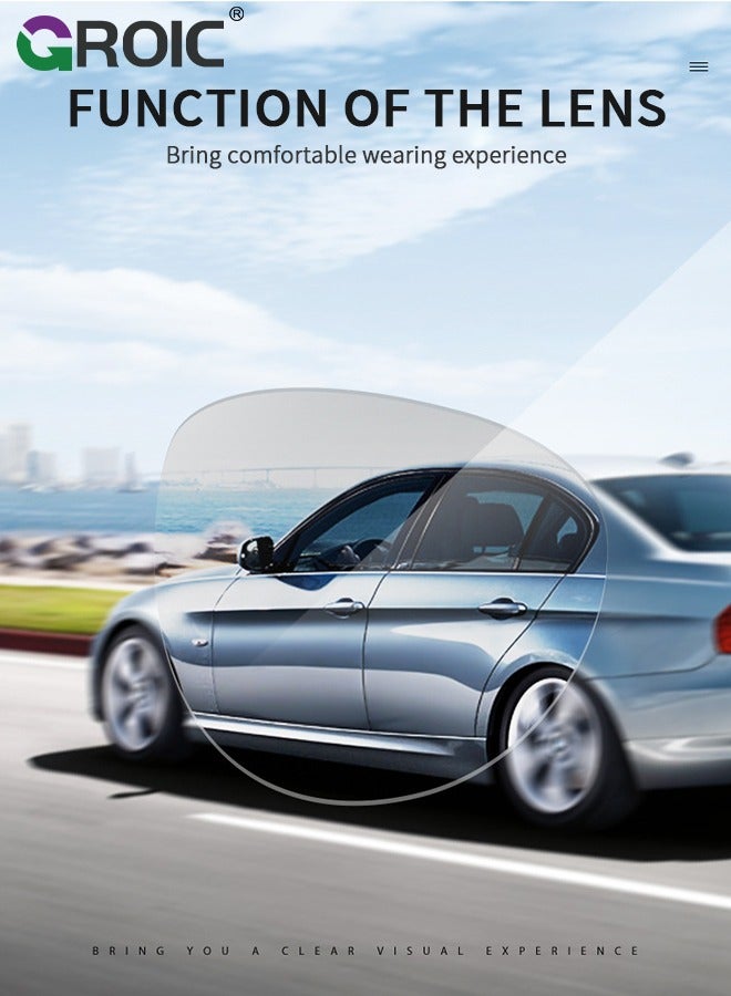 GROIC Sports Sunglasses Polarized Lenses, Cycling Sunglasses, Durable Ultra Light Cycling Glasses with Lanyard Case Glasses Case, Outdoor Sports Polarized Glasses, Windproof Sunglasses - Image 5