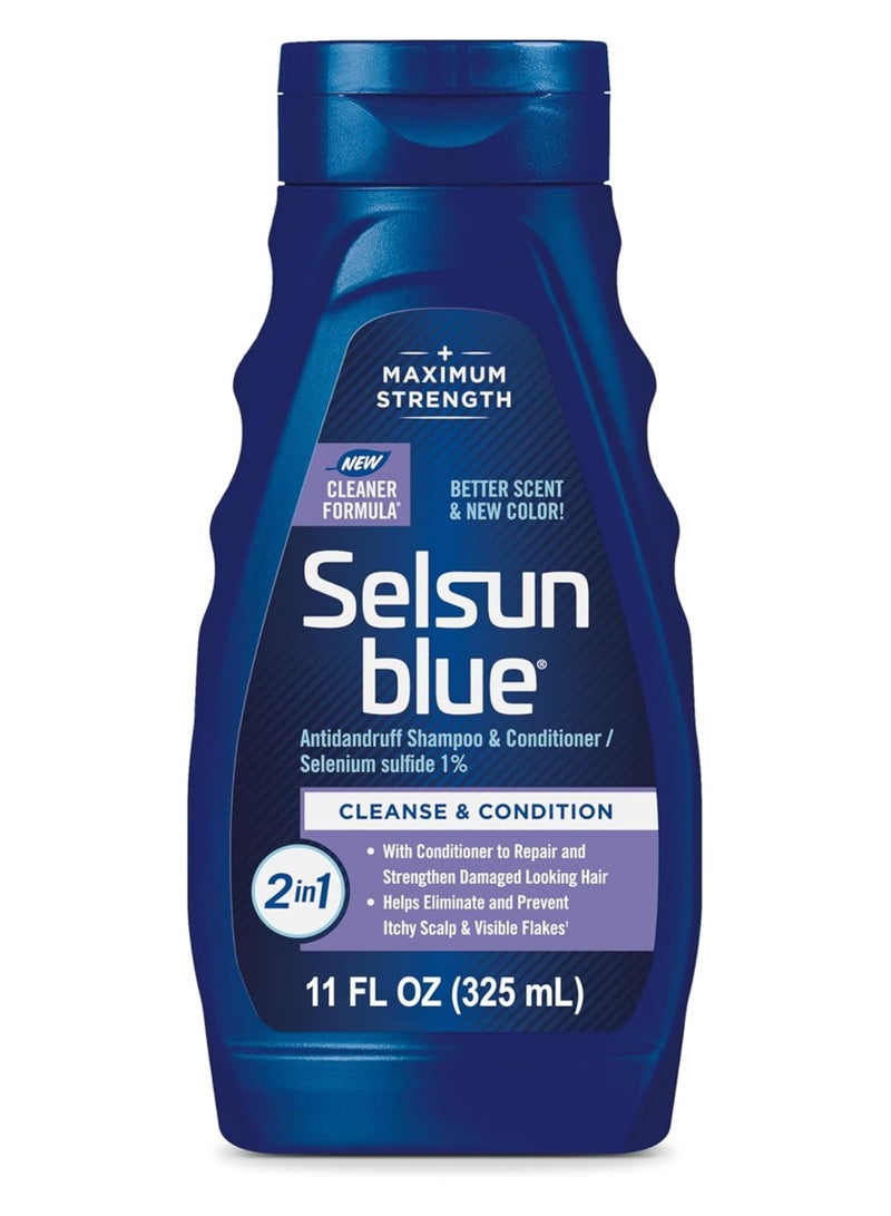 سلسن بلو شامبو وبلسم 2 في 1 مضاد للقشرة ومرطب لفروة الرأس، علاج قوي لفروة الرأس - صنع في الولايات المتحدة الامريكية - Image 1