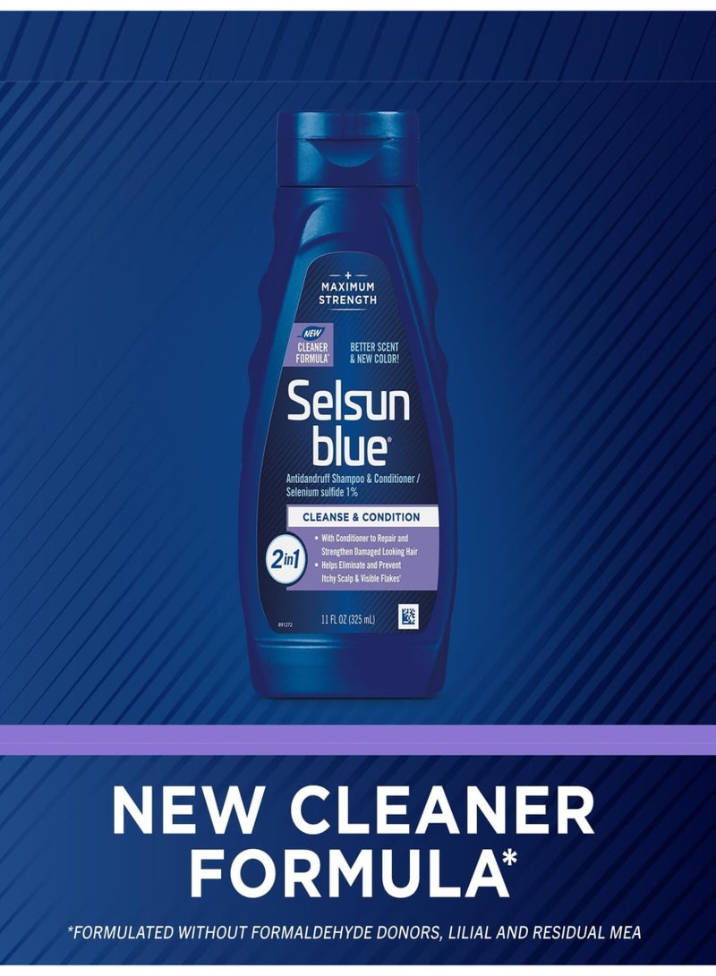 سلسن بلو شامبو وبلسم 2 في 1 مضاد للقشرة ومرطب لفروة الرأس، علاج قوي لفروة الرأس - صنع في الولايات المتحدة الامريكية - Image 4