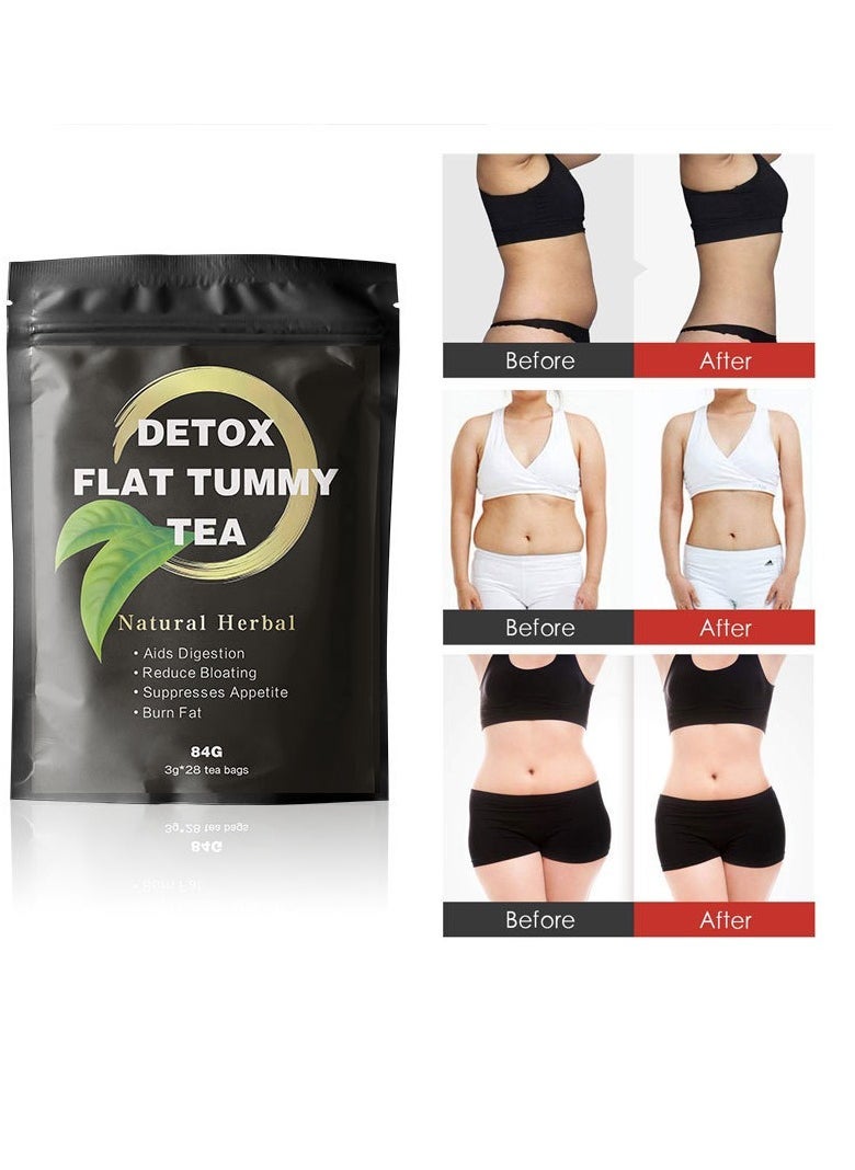 Wins Town Detox Flat Tummy Tea,Burn Fat Slimming Tea Healthy,Aids Digestion Reduce Bloating Suppresses Appetite, Support Healthy Digestion And Metabolism 28 Bags  - Image 1