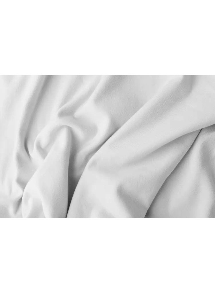 Ocra Hotel Collection Bedsheet Set, Polycotton, White - Image 3