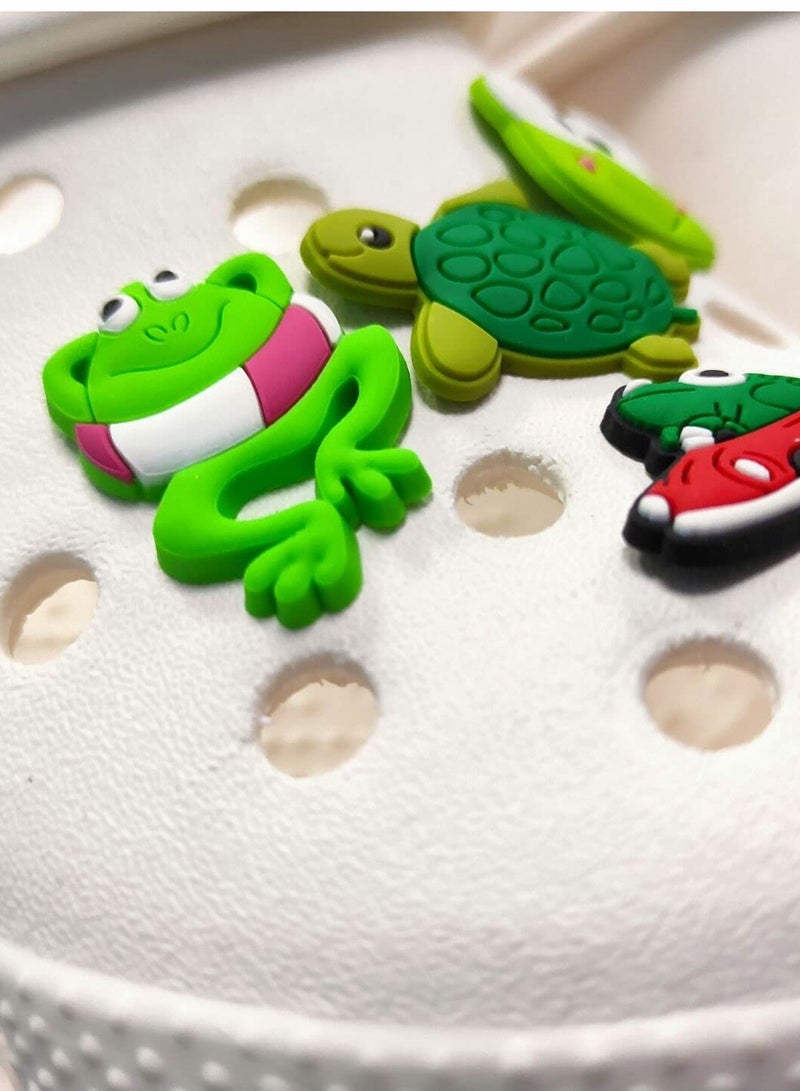 Excefore Shoe Decoration Charms 19 Pcs Mushroom Animal Shoe Charms PVC Kawaii Croc Accessories Pins for Boys Girls Kids and Teens Party Favors Birthday Gifts - Image 4