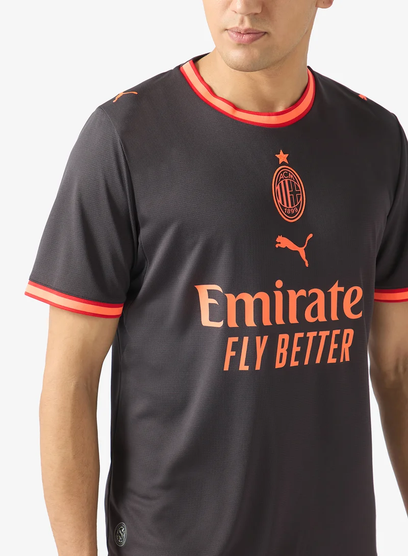 Puma Flat Dark Gray-Glowing Red AC Milan Third Replica Jersey for Men | Best Price UAE