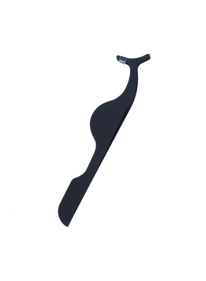 Gugzy Siempre21 Stainless Steel False Eyelashes Extension Applicator Tool Fish Tail Clip Auxiliary Clip Tweezers Nipper Tool (1 Black) - Image 5