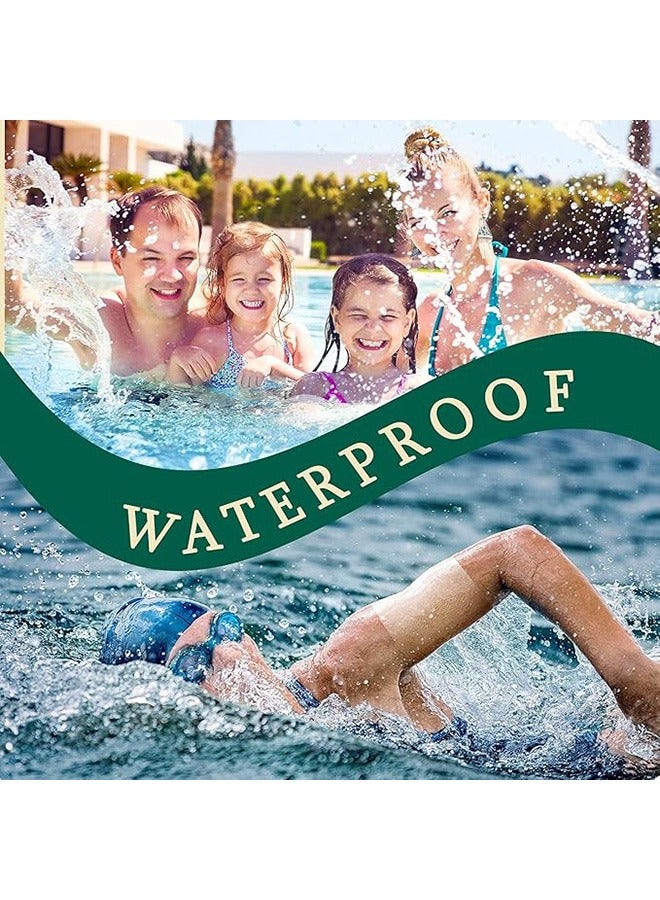 30 Pieces Shower Waterproof Patch, Transparent Stretch Adhesive Bandage, Waterproof Clear Adhesive Bandages, Tattoo Protective Transparent Film Adhesive Bandages for Tattoos (10 x 10 CM) - Image 4