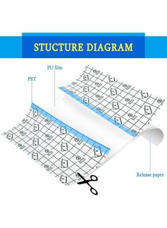 Generic 30 Pieces Shower Waterproof Patch, Transparent Stretch Adhesive Bandage, Waterproof Clear Adhesive Bandages, Tattoo Protective Transparent Film Adhesive Bandages for Tattoos (10 x 10 CM)  - Image 5