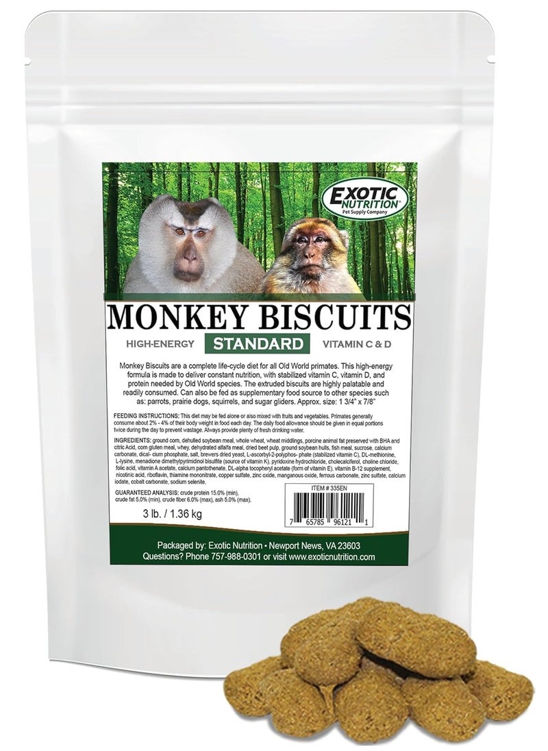 EXOTIC NUTRITION exotic nutrition monkey biscuits 1.36 kg 