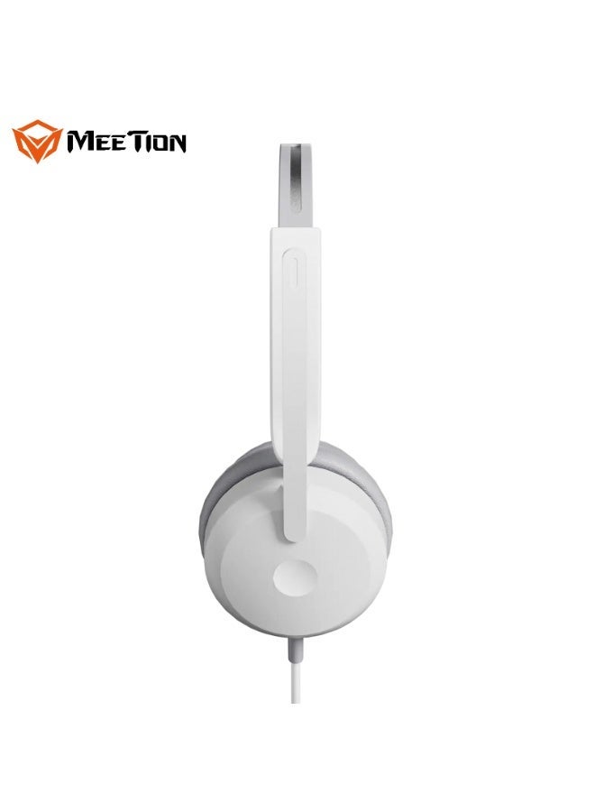 MEETION ENC USB Wired Office Headset HP005U Plug & Play USB Connectivity 40mm Driver Flexible Microphone ENC Technology - Image 2