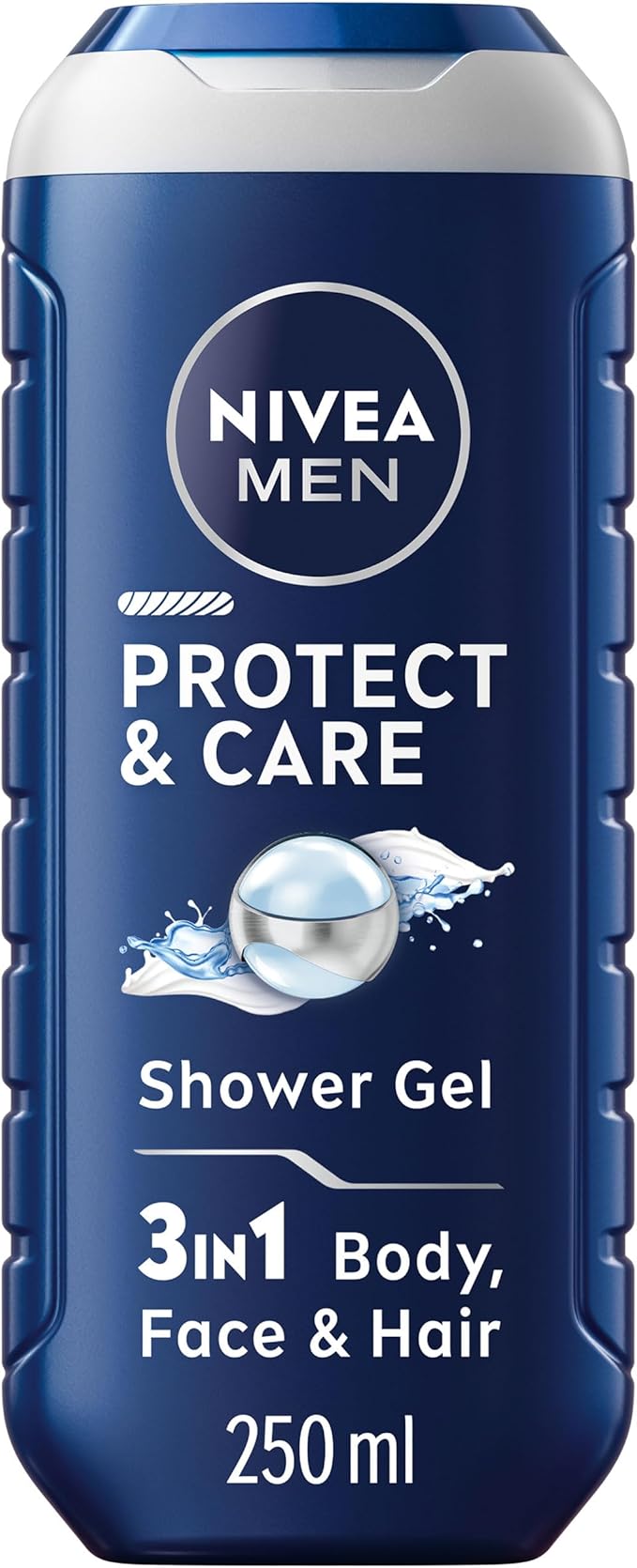 NIVEA MEN Protect Care Shower Gel 250 ml Moisturising 3in1 Body Wash for Men with Aloe Vera Energising NIVEA MEN Shower Gel - Image 1