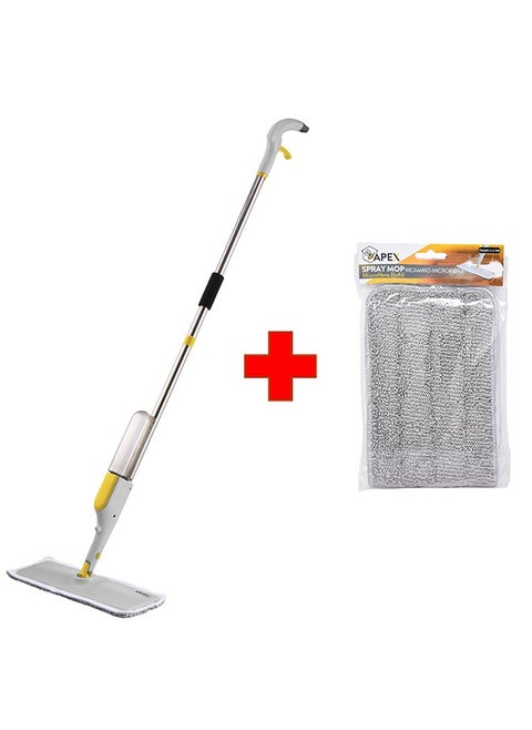 Cleaning Spray Mop Sweeper 40cm With Microfiber Cloth And Free Refill Cloth 36x13cm