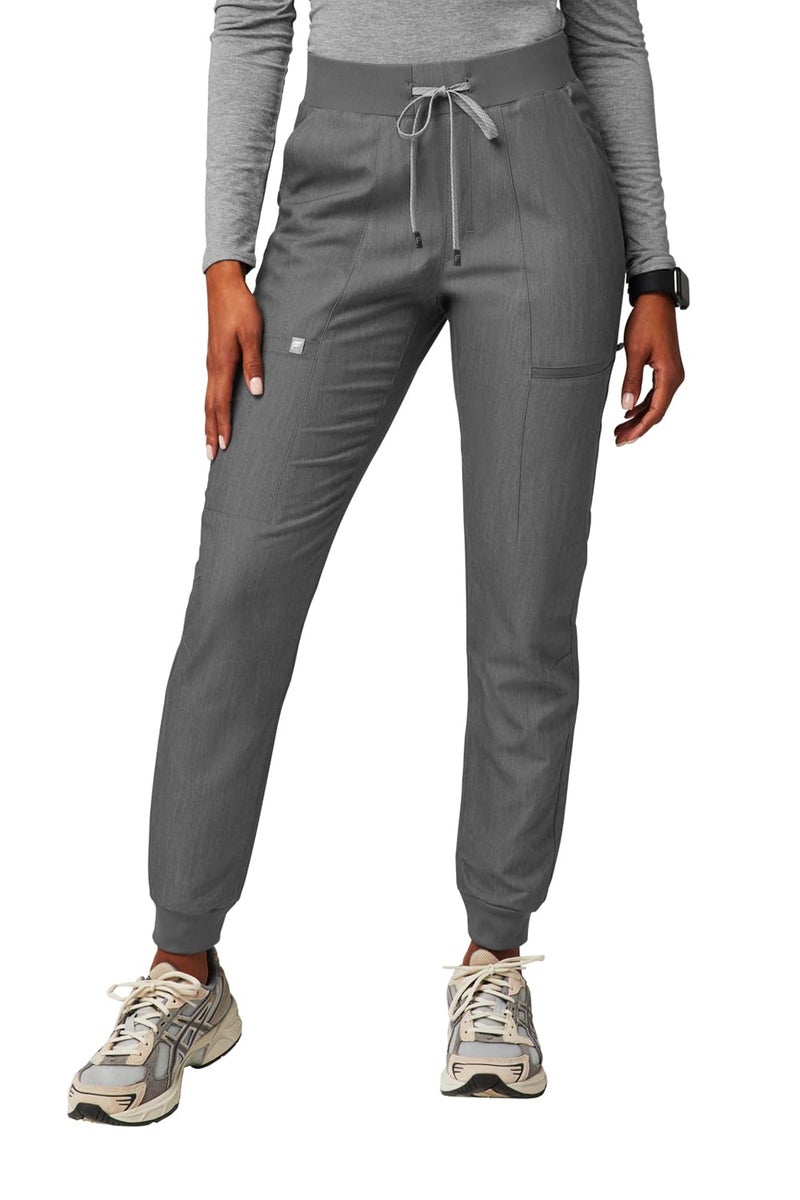 Fabletics Women's Active Scrub Jogger - MotionTech, 4-Way Stretch, Pocket-Packed, Lightweight, Semi-Slim Fit, 3X / Regular 28 in | 28, Heather Grey - Image 1