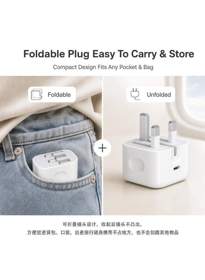 35W  Fast Charger Set For Apple, including 1-metre iPhone fast-charging cable (Type-C to Type-C), compatible with iPhone 17/16/15 Pro Max, Pro/Plus and all USB-C mobile phones/tablets. - Image 2
