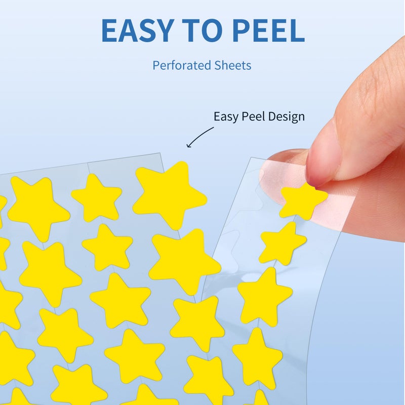 Daolyo Pimple Patches for Face, 3 Size 280 Counts Hydrocolloid Acne Patches, Cute Star Pimple Stickers with Salicylic Acid, Tea Tree Oil & Calendula Oil, for Covering Zits and Blemishes - Image 5