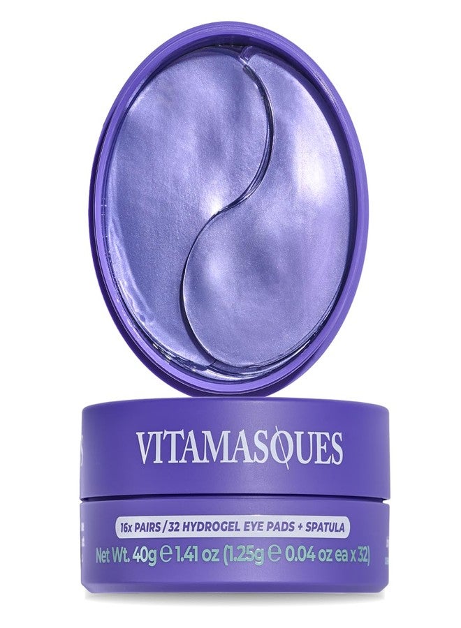 Vitamasques Lavender Hydrogel Eye Pads For Puffy Eyes & Dark Circles - Refresh in 15 minutes - Formulated in Korea - 16 Pairs / 32 HydroGel Eye Pads - Image 1