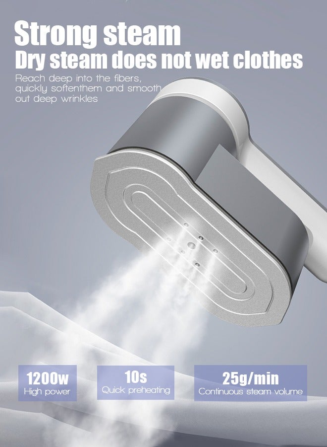 Mini iron, portable handheld steam iron, dry and wet supporting iron, small electric iron, travel iron  - Image 3