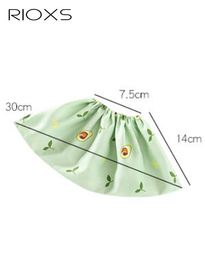 ريوكس 5 أزواج من أغطية الأحذية للأطفال، أغطية أحذية مطبوعة غير قابلة للانزلاق وقابلة لإعادة الاستخدام للبنين والبنات، أغطية أحذية وأحذية طويلة قابلة للتنفس ومطبوعة بنقوش زهور جميلة للاستخدام في الداخل والخارج، واقي أحذية للأطفال قابل للغسل وقابل لإعادة التدوير ومتين، يحمي منزلك وأرضياتك وأحذيتك، لون أزرق، مقاس 27-35 حسب المقاسات الأوروبية - Image 5