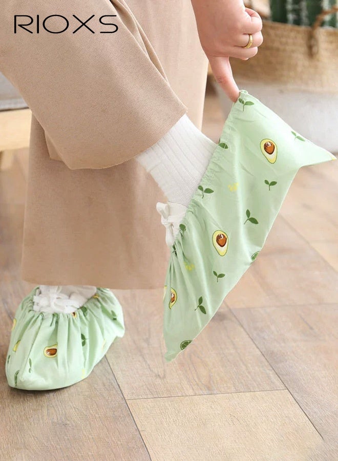 ريوكس 5 أزواج من أغطية الأحذية للأطفال، أغطية أحذية مطبوعة غير قابلة للانزلاق وقابلة لإعادة الاستخدام للبنين والبنات، أغطية أحذية وأحذية طويلة قابلة للتنفس ومطبوعة بنقوش زهور جميلة للاستخدام في الداخل والخارج، واقي أحذية للأطفال قابل للغسل وقابل لإعادة التدوير ومتين، يحمي منزلك وأرضياتك وأحذيتك، لون أزرق، مقاس 27-35 حسب المقاسات الأوروبية - Image 1