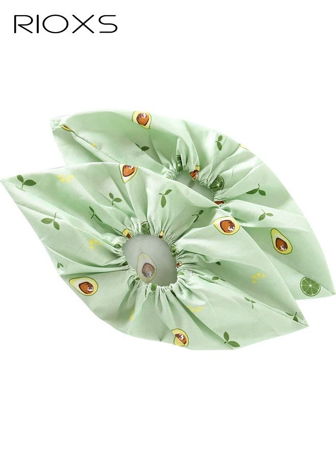 ريوكس 5 أزواج من أغطية الأحذية للأطفال، أغطية أحذية مطبوعة غير قابلة للانزلاق وقابلة لإعادة الاستخدام للبنين والبنات، أغطية أحذية وأحذية طويلة قابلة للتنفس ومطبوعة بنقوش زهور جميلة للاستخدام في الداخل والخارج، واقي أحذية للأطفال قابل للغسل وقابل لإعادة التدوير ومتين، يحمي منزلك وأرضياتك وأحذيتك، لون أزرق، مقاس 27-35 حسب المقاسات الأوروبية - Image 2