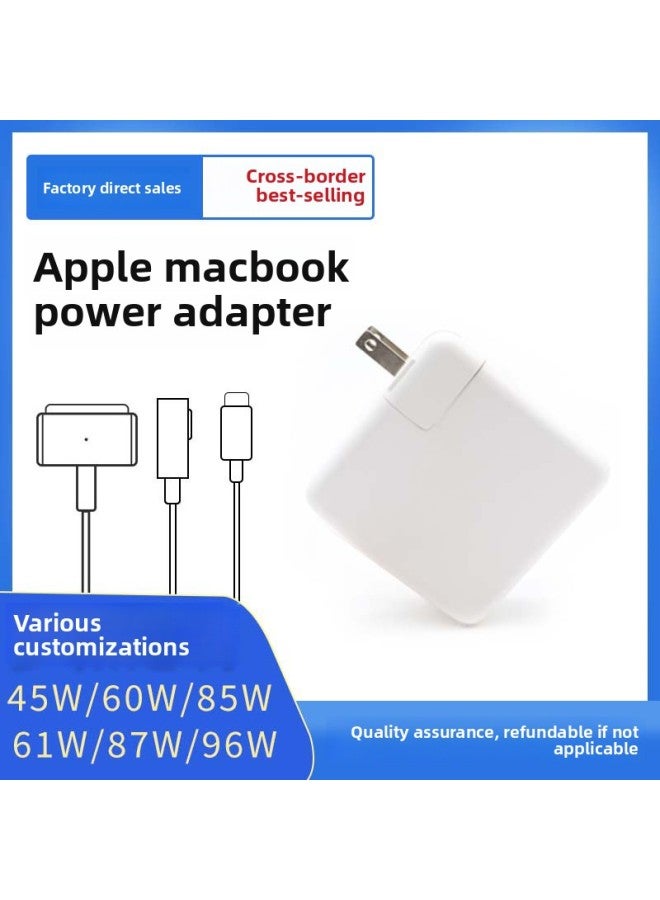 45W60W85W Is Suitable For Apple Notebook PoWer Adapter With Replaceable Head Fast Charging Macbook Computer Charger-Color:45W T Head-Specifications:Medium Size