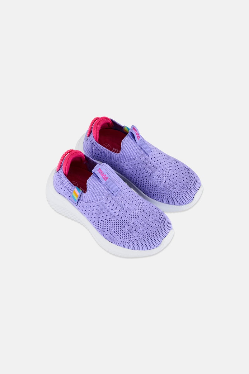 Mudd Toddlers Girl Slip On Outdoor Shoes, Lavender - Image 4