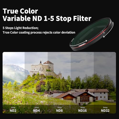 Freewell True Color Variable ND VND1-5 Stop Filter Compatible only with Freewell Sherpa iPhone Series Cases & Genius Rig Cage - Image 3