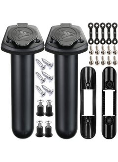 Borogo 2Pcs Kayak Fishing Rod Holder & 2Pcs Kayak Paddle Holder Clips(Including Screws) For Kayak Fishing Boat Canoe And Fishing Tackle Accessory Tool  - Image 2