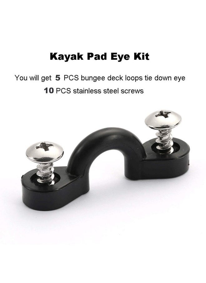 Borogo 2Pcs Kayak Fishing Rod Holder & 2Pcs Kayak Paddle Holder Clips(Including Screws) For Kayak Fishing Boat Canoe And Fishing Tackle Accessory Tool  - Image 5