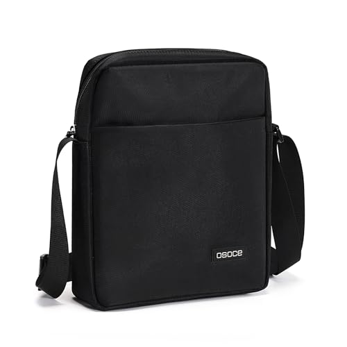OSOCE Messenger Bag, Crossbody Bag Shoulder Bag for Men Water Resistant Man Bag Man Purse for Business Office, L - Image 1