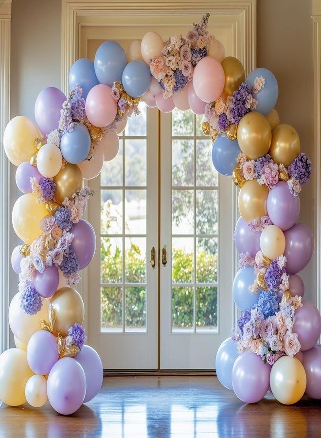 RUBFAC 87pcs Lavender Balloons Different Sizes 18 12 10 5 Inches for Garland Arch, Premium Pastel Latex Balloons for Birthday Party Wedding Baby Shower Bridal Shower Decorations - Image 5