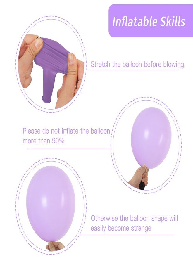 RUBFAC 87pcs Lavender Balloons Different Sizes 18 12 10 5 Inches for Garland Arch, Premium Pastel Latex Balloons for Birthday Party Wedding Baby Shower Bridal Shower Decorations - Image 3