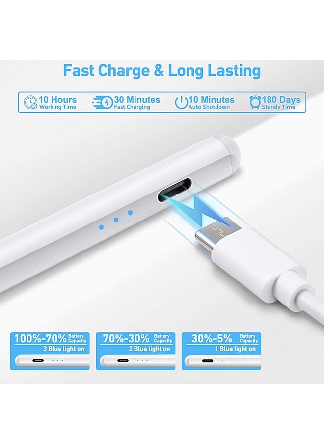 Stylus Pen for ipad, Active Pencil with Quick Charge, Palm Rejection Tilt Sensor, Magnetic Pen Compatible with 2018-2022 iPad Pro 11"/12.9",iPad 10/9/8/7/6,iPad Mini 5/6,iPad Air3/4/5  - Image 3