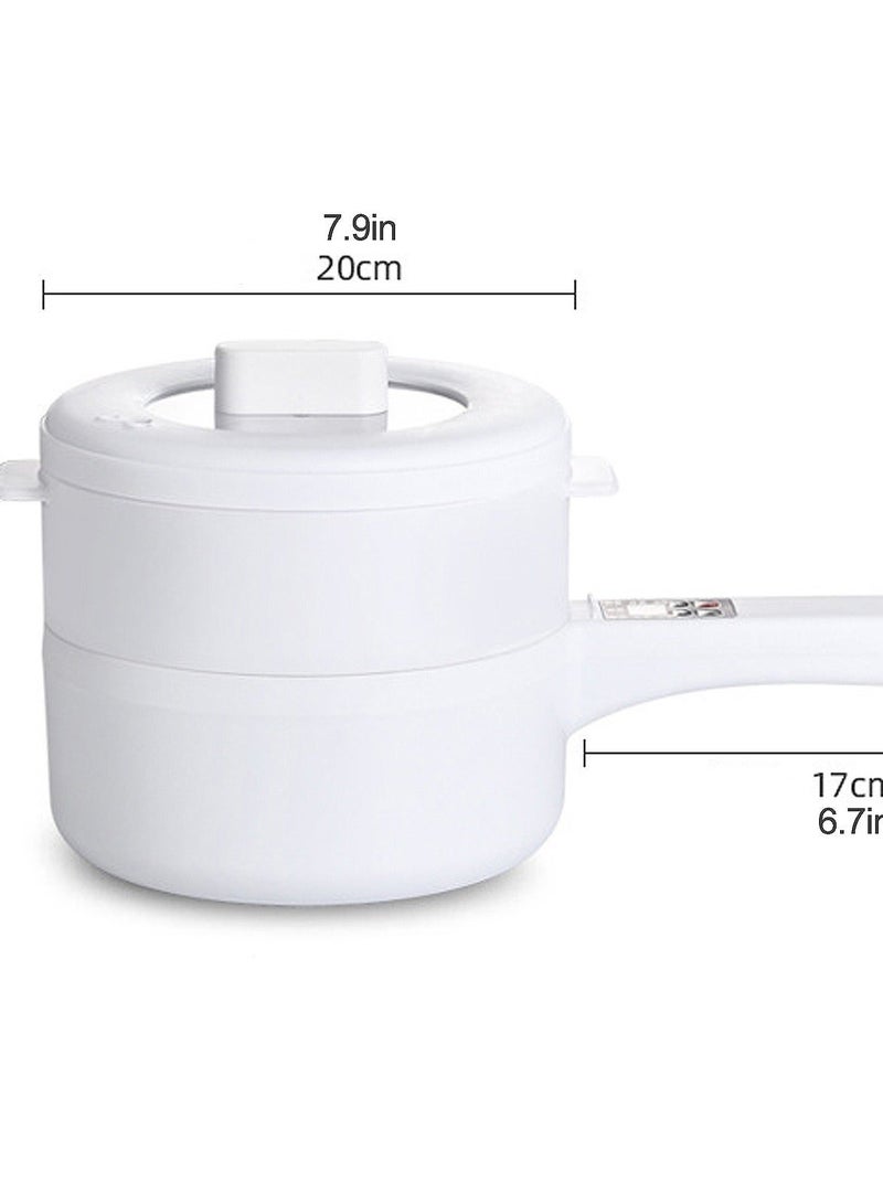 Arabayt 3L Electric Hot Pot & Steamer - Multifunctional, Portable, Non-Stick Frying Pan with Smart Button | Suitable for Ramen, Steak, Rice, Soup, Oatmeal & Eggs - Image 2