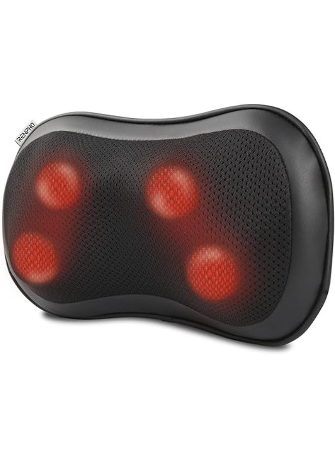 RENPHO Back Massager with Heat, Shiatsu Massage Pillow with Deep Tissue Kneading for Neck Back Shoulder, Relaxation Gifts for Mom Dad, Use at Home Office - Image 1