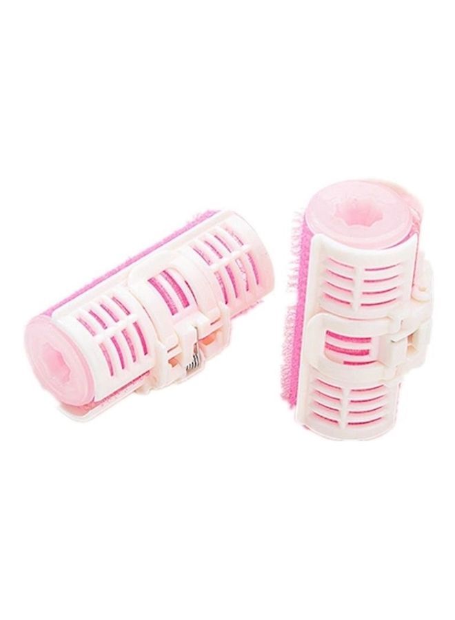 نيبمينينت طقم لفافات شعر بحشوة إسفنجية مكون من قطعتين وردي/أبيض - Image 1