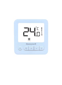 Honeywell Honeywell Digital Thermostat WS8 Extra-large LCD White Back-light Display | 2 Pipe Heat/Cool With Manual or Automatic 3-Speed Fan Control | Suitable for Chiller/Compressor HVAC Sytem 230V AC  - Image 1
