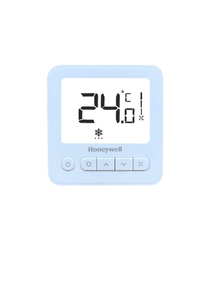 Honeywell - Honeywell Digital Thermostat WS8 Extra-large LCD White Back-light Display | 2 Pipe Heat/Cool With Manual or Automatic 3-Speed Fan Control | Suitable for Chiller/Compressor HVAC Sytem 230V AC - Image 1