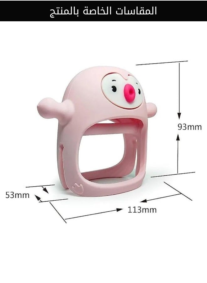 ATRI - Penguin-shaped baby teether to relieve teething pain - Image 1