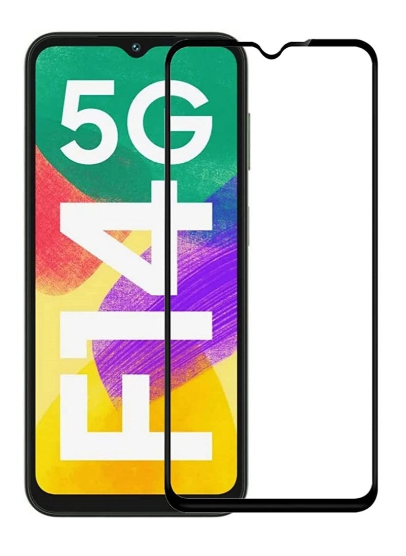 Super Tempered Glass Screen Protector 5D Designed For Samsung Galaxy F14 Full Glue Edge to Edge Full Screen Coverage And Bubble Free - Image 1