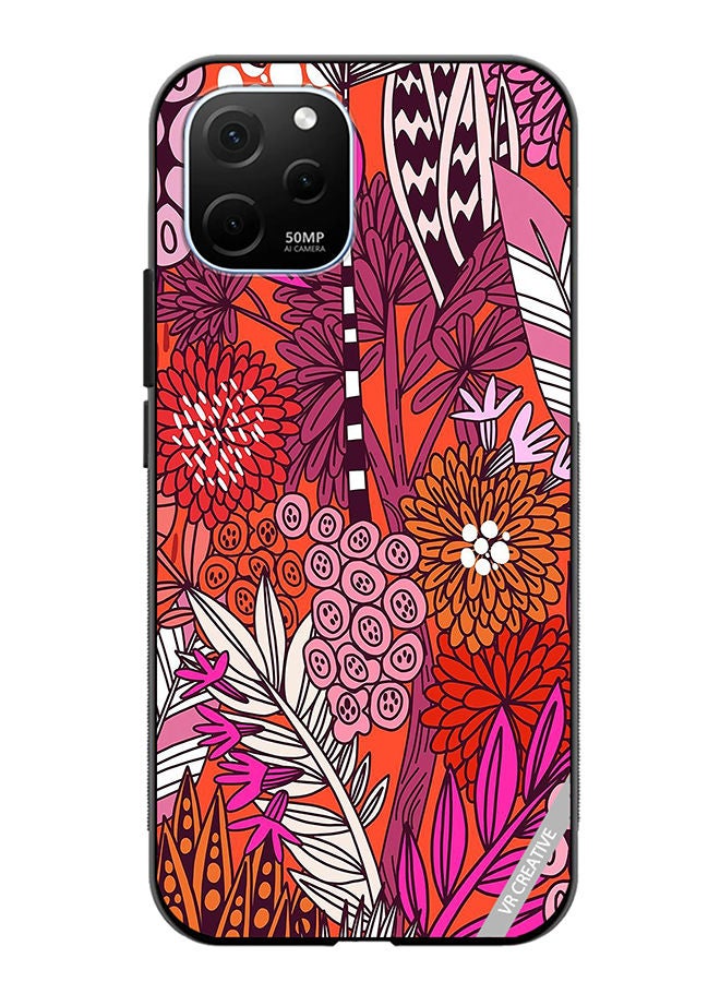 VR CREATIVE Protective Case Cover For Huawei Enjoy 50z Flowers Design Multicolour - Image 1